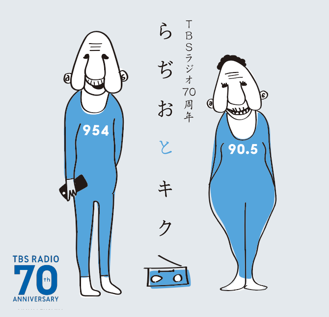 TBS  RADIO 70th /　らぢお と キク  LINEスタンプ1